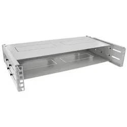 InLine® 19 Rack zur Wandmontage, 2HE - Server-Zubehör für kompakte Netzwerk-Infrastruktur, ideal für die platzsparende Montage von Patchpanel und Switch mit praktischer Abdeckung.