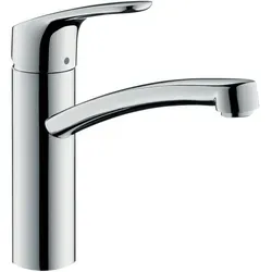 hansgrohe Focus M41 Küchenarmatur 160 - schwenkbarer Auslauf 360° mit Normalstrahl, ideal für Durchlauferhitzer und stilvolles Design in Chrom