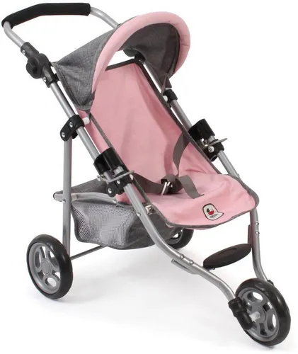 CHIC2000 Puppenbuggy Jogging-Buggy Lola, Grau-Rosa von CHIC2000
