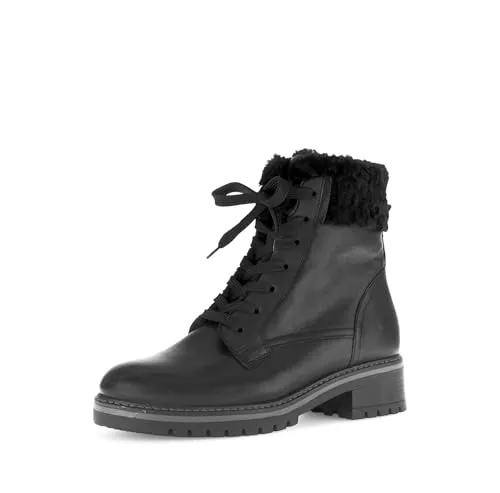 Gabor Damen Chelsea Boots - Flache Stiefeletten in Schwarz - Elegante Chelsea Boots aus hochwertigem Lackleder mit Weblamm-Futter. Perfekt für den Übergang, bieten sie Komfort und Stil bei jedem Schritt.