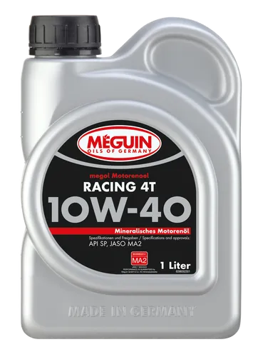 Meguin megol Racing 4T SAE 10W-40 Motoröl 1 Liter 4 Takt Motorradöl API SP MA2