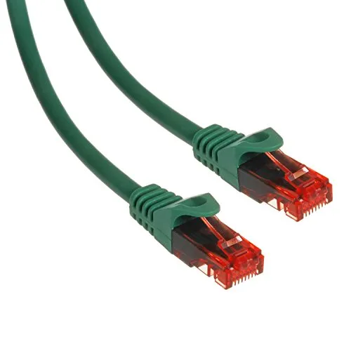 Maclean MCTV-301 G Ethernet Kabel Netzwerkkabel Patchkabel 2x RJ45 UTP cat6 Netzwerk Lan Kabel 10 Gigabit/s (1m, Grün)