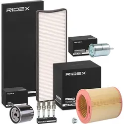 RIDEX Inspektionspaket Filterset passend für PEUGEOT 306 Schrägheck (7A, 7C, N3, N5) 306 Cabriolet (7D, N3, N5) 306 Break (7E, N3, N5) 306