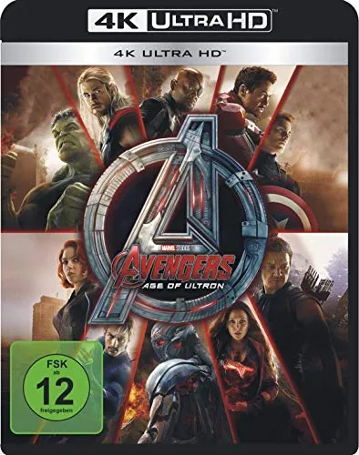 Marvel's The Avengers - Age of Ultron (4K Ultra-HD) (+ Blu-ray 2D) - Actionreicher Superheldenfilm, beeindruckende 4K Ultra-HD Bildqualität, ideal für Marvel-Fans und Filmabende.
