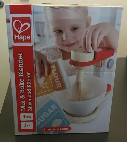 Hape Mixer & Rührer Holz Spielküche Kinderküche Neu