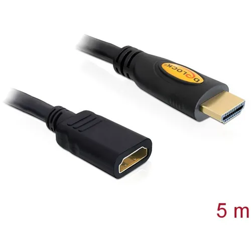Delock HDMI Verlängerungskabel HDMI-A Stecker, HDMI-A Buchse 5.00 m Schwarz 8...