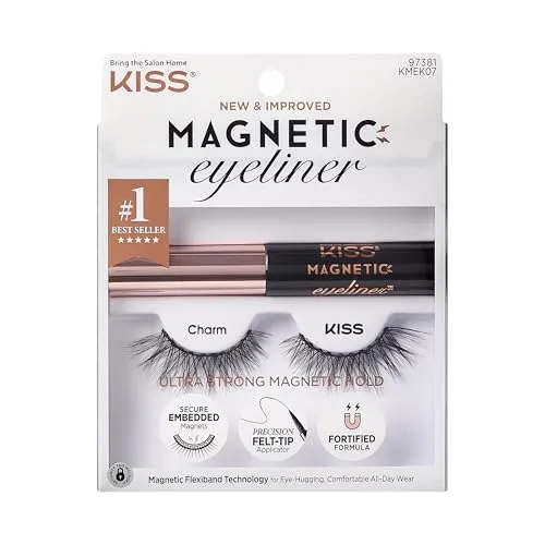 KISS Magnetic Lash Collection Eyeliner & Lash Set - Charm