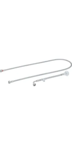 Geberit AquaClean Wasseranschlusset 147020001 - Sanitärinstallation mit 2x Panzerschläuchen für einfache Montage an AquaClean WC-Komplettanlagen, ideal für eine zuverlässige Wasserzufuhr.