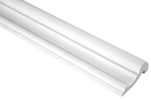 Hexim Stuckleiste CR873 - 10 Meter flache Wandleisten aus PU Hartschaum - Moderne Deckenleisten aus hochwertigem Polyurethan, feuchtigkeitsbeständig und einfach zu montieren. Ideal für kreative Raumgestaltungen ohne Frustration.