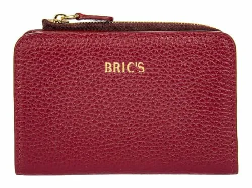 Bric's Leder Geldbörse Gondola Mughetto Wallet Rubino weinrot