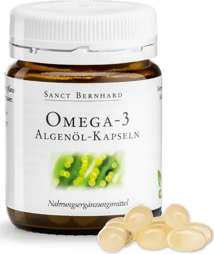 Sanct Berhard Omega-3 Algenöl-Kapseln – 60 Weichkapseln