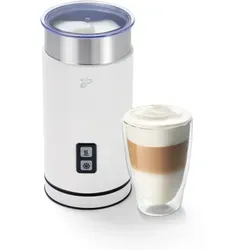 Tchibo elektrischer Milchaufschäumer - Kompakter Milchaufschäumer aus rostfreiem Edelstahl mit 130ml Fassungsvermögen, für cremigen Milchschaum warm oder kalt – ideal für Latte Macchiato und vegane Alternativen.