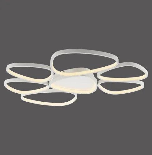 Just Light PEBBLES LED-Deckenlampe - Dimmbar und energieeffizient - Moderne Deckenlampe mit 6350 lm Lichtstrom, dimmbar und ideal für stimmungsvolle Beleuchtung. Perfekt für Wohnräume.