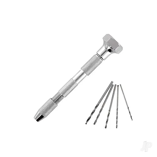 Model Craft PPV2237/D Metall Handbohrer mit 5 Bohrervarianten für Miniaturen