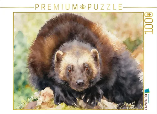 CALVENDO Puzzle Vielfraß | 1000 Teile Lege-Größe 64x48cm Foto-Puzzle für glückli