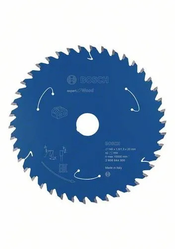 Bosch Professional Kreissägeblatt Expert for Wood - 140 x 20 x 1,8 mm, 42 Zähne, maximierte Akkulaufzeit und lange Lebensdauer durch MicroTeQ-Zähne