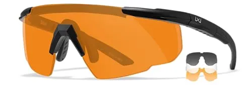 Wiley X Saber Advanced Unisex Outdoor Sonnenbrille - Sportbrillen mit wrap-around Gestell, zertifiziert nach EU-Norm EN.166 (F) für maximalen Augenschutz und optimalen Tragekomfort.
