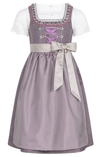 Nübler Dirndl Kinderdirndl Gavrila in Aubergine von Nübler - Rocklänge knielang