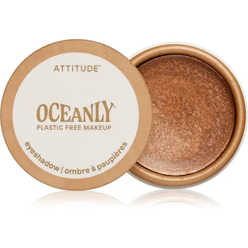 Attitude Oceanly Plastic Free Makeup Lidschatten-Creme mit Glitzerteilchen Farbton Happy Hour 5 ml