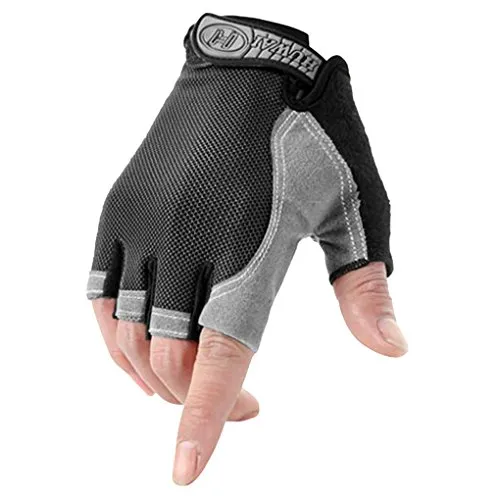 YSXY Unisex Fingerlose Handschuhe Sport Halbfinger Handschuhe Fäustlinge Fahrradhandschuhe,atmungsaktiv,Anti-rutsch für Angeln, Radfahren, Jagd, Reiten, Motorrad und Fitness für Herren Damen