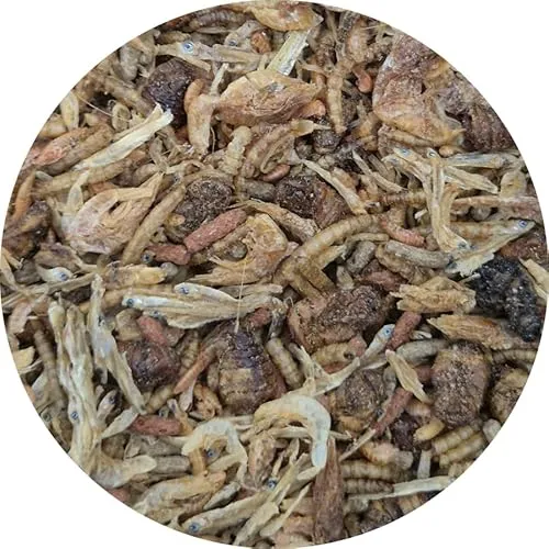 Reptilienmix aus 8 Sorten Trockenfutter Reptilienfutter Schildkrötenfutter (1,25 kg)