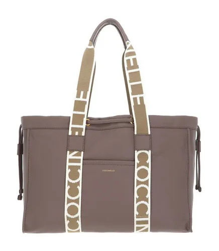 COCCINELLE Schultertasche 2Day Signature aus echtem Rindsleder - Stilvolle COCCINELLE Schultertasche mit geräumigem Hauptfach und robusten, verstärkten Henkeln. Ideal für den täglichen Gebrauch, bietet sie ausreichend Platz für Ihre Essentials und setzt modische Akzente.