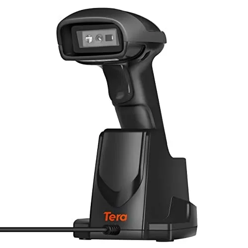Tera D6100 Barcode-Scanner kabellos 2,4 GHz 1D 2D QR mit Dock