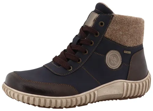 Romika Damenschuhe Stiefel Schnürer Stiefelette Blau - Wanderschuhe für Damen, ideal für kalte Wintertage mit warmem Innenfutter und wasserabweisender Tex-Membrane für optimalen Komfort und Schutz.