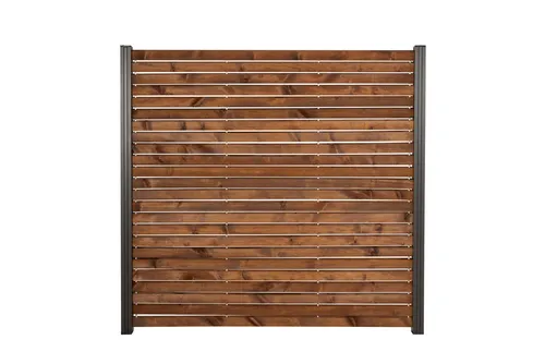 GartenLand Zaun Craftwood Kiefer Rhombus, 180x180 cm - Zaunelemente: Robuster Rhombus Steckzaun aus Kiefer, farbbehandelt in Braun. Einfache Montage und pflegeleicht – ideal für Ihren Garten!