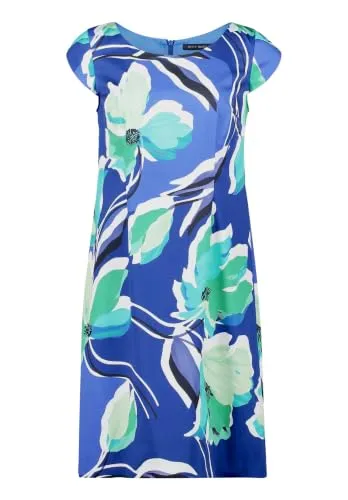 Betty Barclay Damen Etuikleid Kurzarm 46, Blau/Grün in blau von Betty Barclay