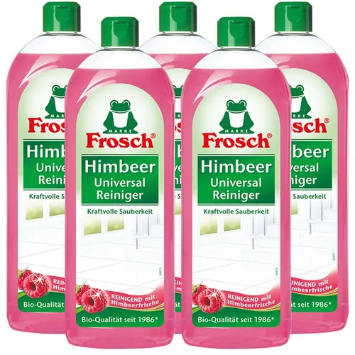 FROSCH Himbeer Universal-Reiniger 750 ml - Reinigungsmittel mit kraftvollem Himbeerduft, ideal für eine gründliche Sauberkeit in jedem Haushalt.