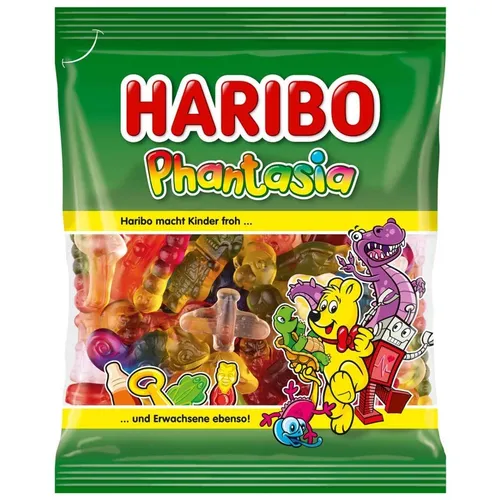 HARIBO Phantasia Fruchtgummi 175 g - Fruchtgummis: bunte Mischung mit beliebten Figuren und 3-farbigen Fruchtgummis für fruchtig-süße Geschmackserlebnisse.