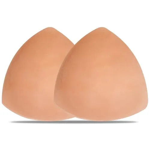 Dilara Selbstklebende Push-Up-Pads – Wiederverwendbare Silikoneinlagen für BH, Bikini und Badeanzug – Unsichtbare Nippelpads, wasserfest und hautfreundlich, für perfekten Halt und Volumen (Braun C/D)
