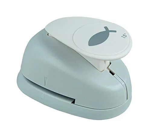 Rayher 89854000 Motivstanzer: Fisch, 3,81cm ø, (1 1/2), SB-Blister 1Stück