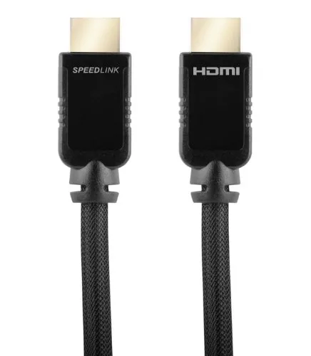 Speedlink SHIELD-3 High Speed HDMI-Kabel mit Ethernet für XBOX 360 - 1440p & 2160p - 5m - schwarz
