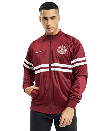 Unfair Athletics Herren Zipper DMWU Tracktop Burgundy White, Größe:XL
