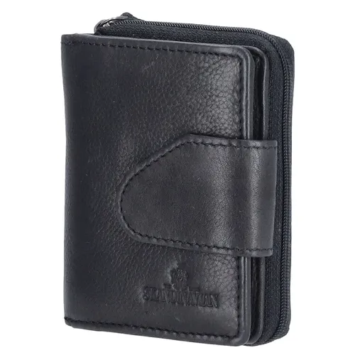 The Skandinavian Brand Leder Geldbörse Hochformat  schwarz