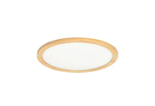 Lucande LED Deckenlampe Holz 48 cm, dimmbar mit Fernbedienung - Moderne Deckenleuchte mit wechselbarer Lichtfarbe (2700-6500K) und stufenloser Dimmfunktion, ideal für Wohnzimmer, Schlafzimmer und Küche – alles bequem per Fernbedienung steuerbar.