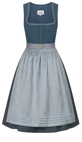 Produktbild Nübler Midi Dirndl Gudrun in Petrol, Größe:54