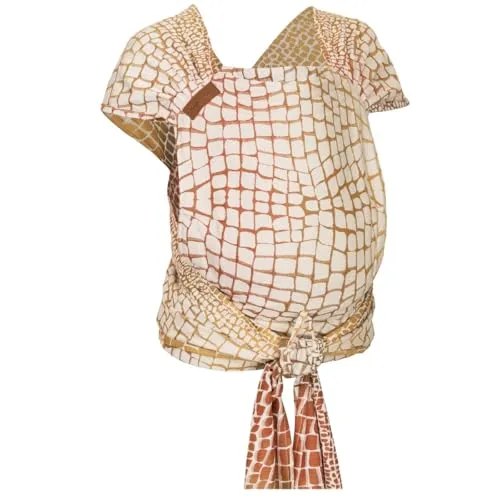 Hoppediz Babytrage Hop-Tye Advanced - Halfbuckle ab Geburt (2,5 - 20 kg) - Halfbuckle Babytrage für Neugeborene mit kuscheligem Tragegefühl und breiten Tuchträgern für optimale Unterstützung und Sicherheit nach internationalen Standards.