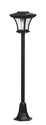 Solar LED Laterne - Retro Gartenleuchte für Terrasse und Außenbereich - Laterne & Windlichter mit Lichtsensor, aus Metall & Kunststoff, ideal für stimmungsvolle Beleuchtung im Garten, betrieben mit warm-weißen LEDs.