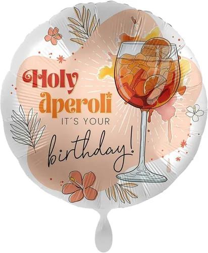 Folienballon HOLY APEROLI in rot von Premioloon