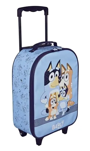 Undercover Bluey Kinder Trolley - Ideal für kleine Abenteurer - Der Undercover Bluey Kinder Trolley begeistert mit seinem großzügigen Hauptfach und kinderfreundlicher Teleskopstange. Strapazierfähige Materialien garantieren Langlebigkeit und machen ihn zum perfekten Reisebegleiter für die Kleinen.