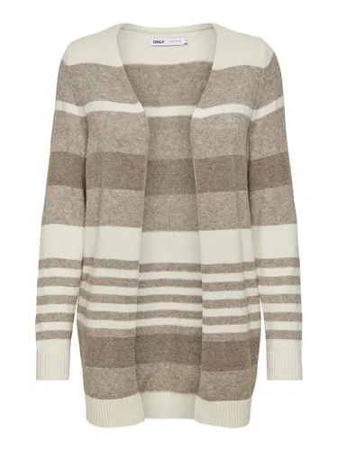 ONLY Strickweste ONLLESLY L/S OPEN CARDIGAN KNT NOOS Whitecap Gray/W. Beige/Cappuccino