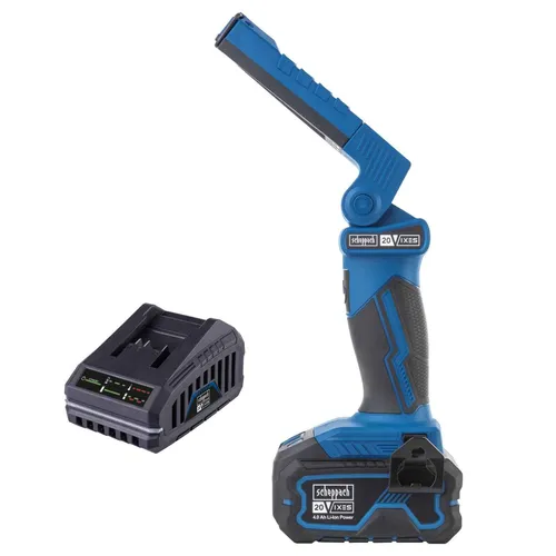 Scheppach Akku-Arbeitsleuchte C-WL20-X | 300 lm, 270° drehbar, 180° schwenkbar