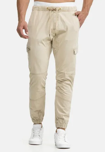 Indicode Cargohose Herren Levy Jogger-Pant mit elastischem Bund und Kordelzug