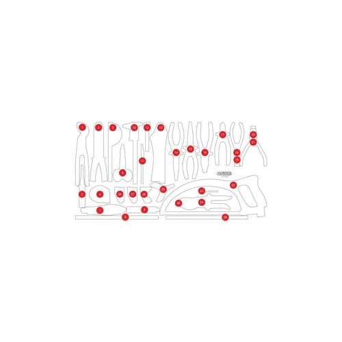 KS TOOLS leere Schaumstoffeinlage 813.0030-97 - Werkstattwagen Zubehör, ideal für individuelle Werkzeugorganisation mit passgenauer Schaumstoffeinlage für 813.0030.