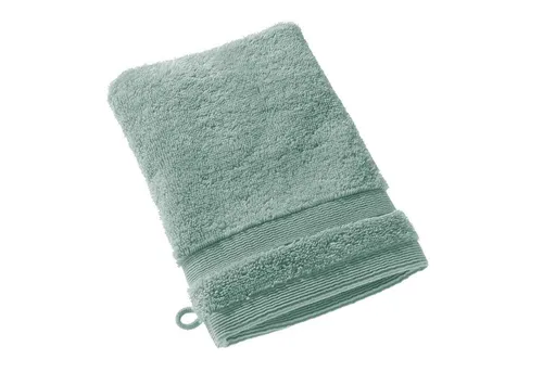 SCHÖNER WOHNEN-Kollektion Waschhandschuh CUDDLY Waschhandschuh, Baumwolle (1-St), 16 x 21 cm in Lindgrün