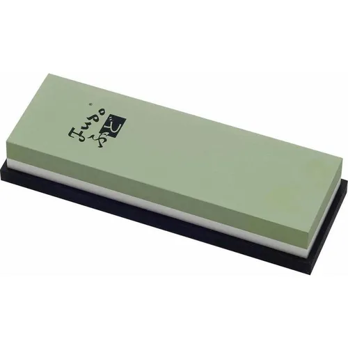 Haller Fudo Kombistein 3000/8000 - Hochwertiger Schleifstein - Messerschärfer mit Körnung 3000/8000 für präzisen Klingenabzug. Synthetischer Abziehstein mit rutschfestem Gummisockel, ideal für alle Arten von Messern.
