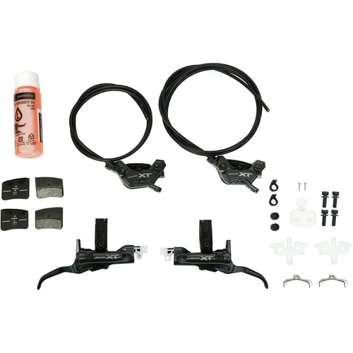 Shimano XT Scheibenbremsen Set BL-M8200+BR-M8220 - Hochleistungs-Scheibenbremsen für Mountainbikes, bieten effiziente Bremskraft und präzise Steuerung auf jedem Terrain.